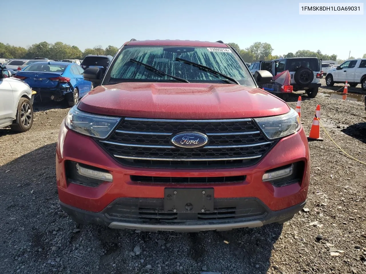 2020 Ford Explorer Xlt VIN: 1FMSK8DH1LGA69031 Lot: 73995214