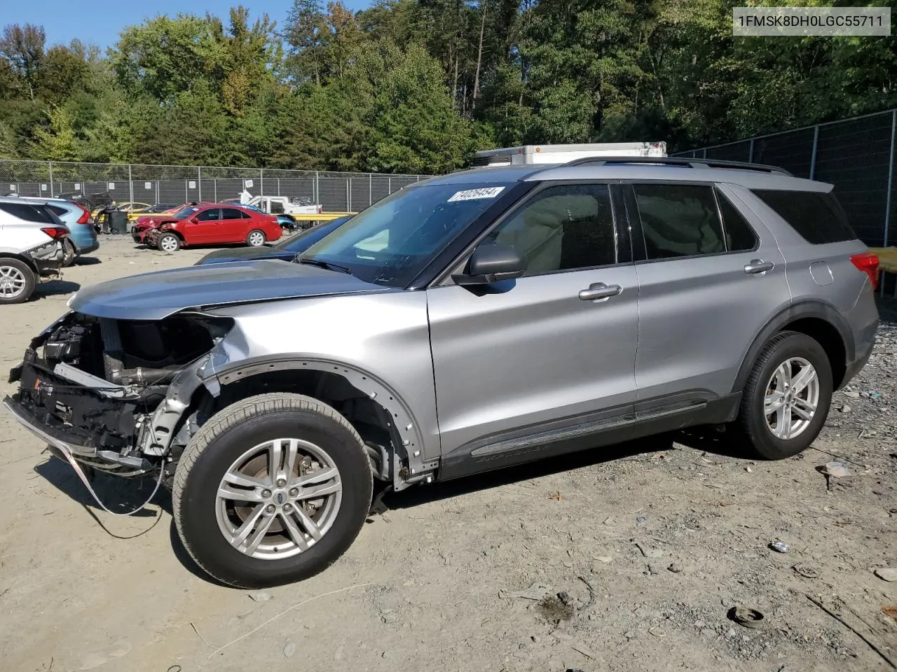 2020 Ford Explorer Xlt VIN: 1FMSK8DH0LGC55711 Lot: 74026454