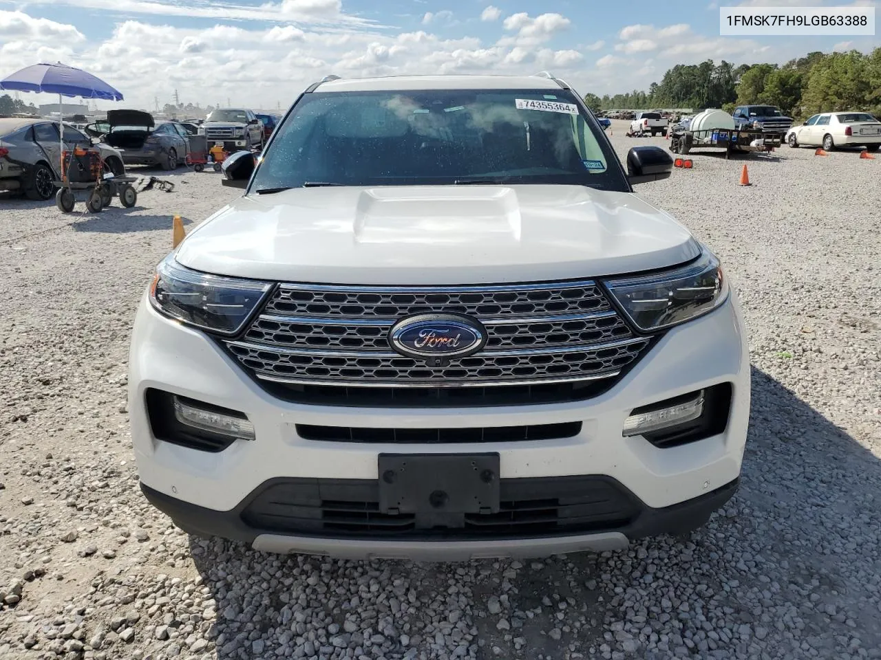 2020 Ford Explorer Limited VIN: 1FMSK7FH9LGB63388 Lot: 74355364