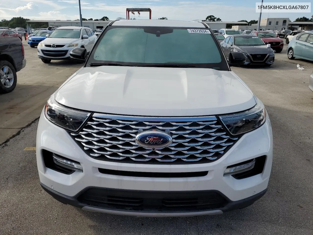 2020 Ford Explorer Platinum VIN: 1FM5K8HCXLGA67807 Lot: 74372634