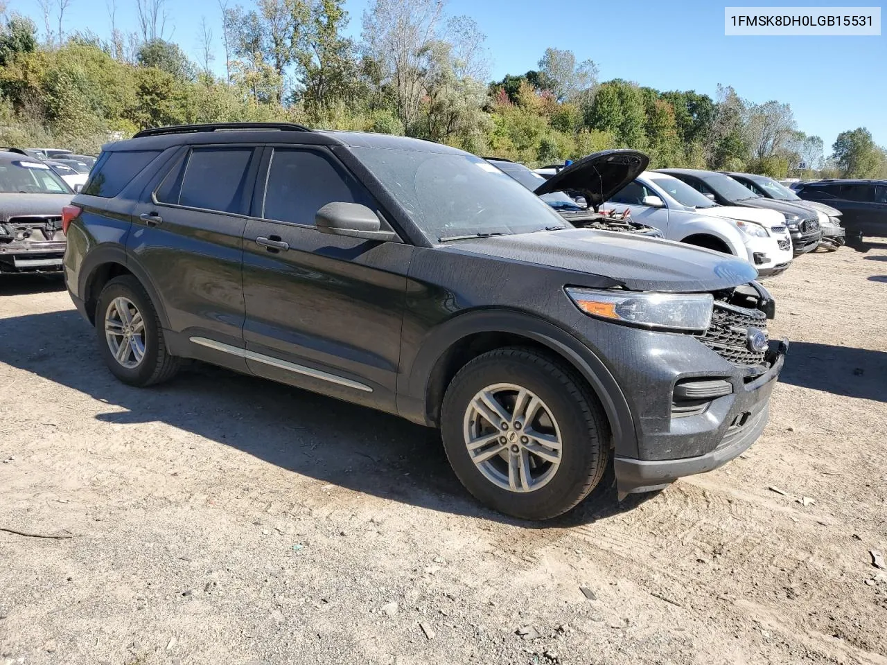 2020 Ford Explorer Xlt VIN: 1FMSK8DH0LGB15531 Lot: 74421194