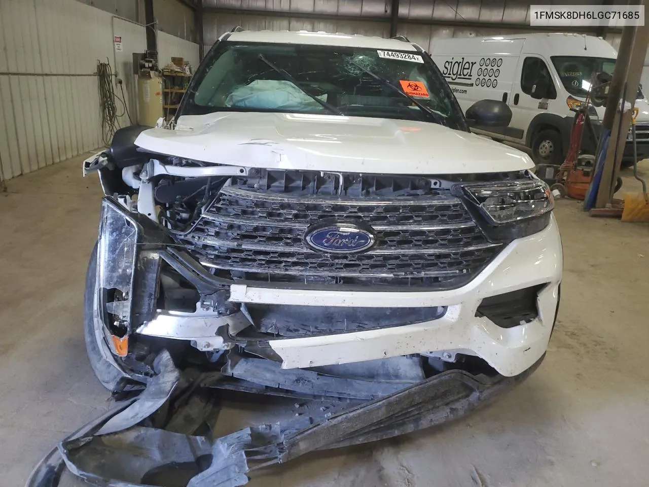 2020 Ford Explorer Xlt VIN: 1FMSK8DH6LGC71685 Lot: 74493284