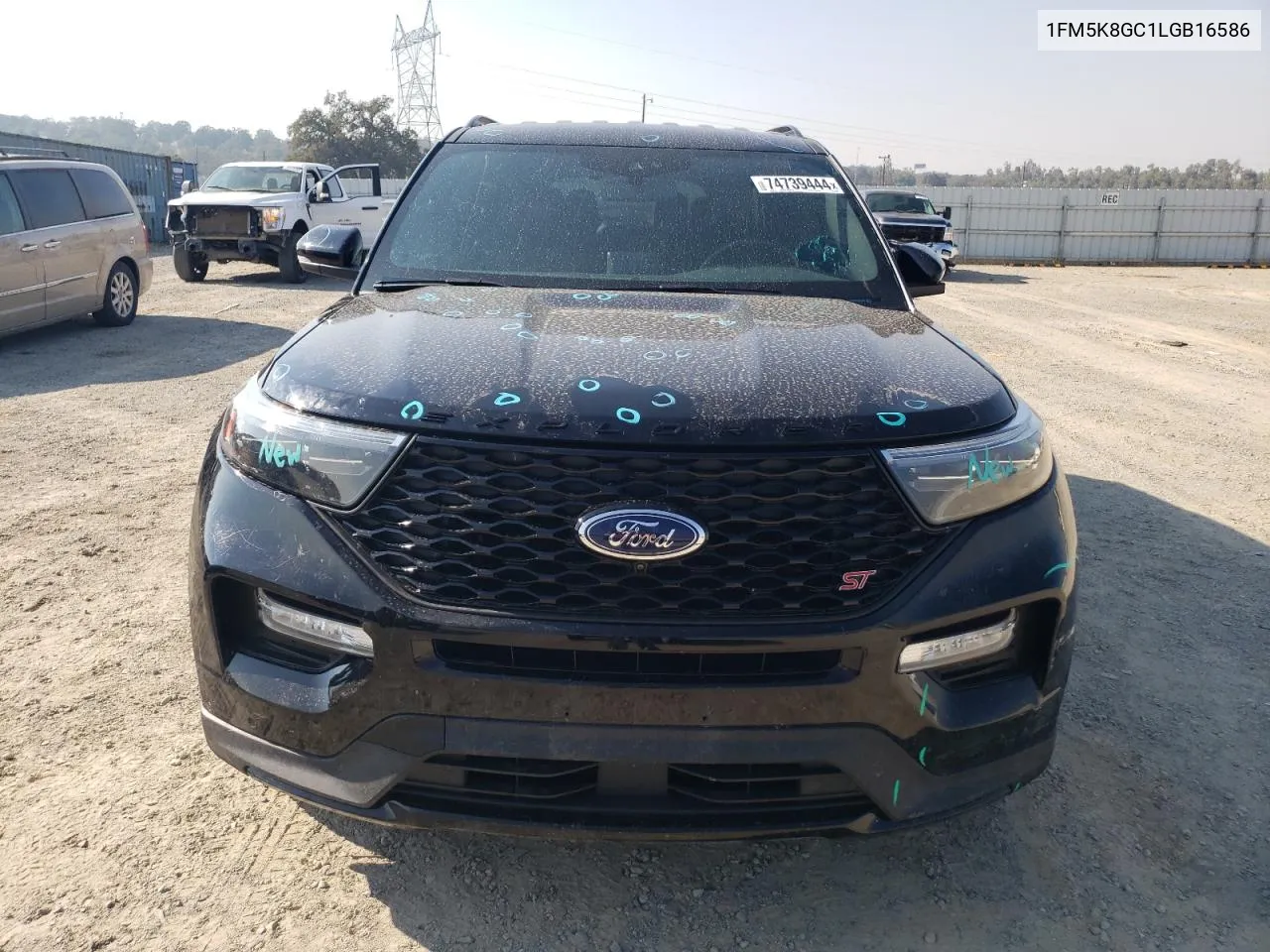 2020 Ford Explorer St VIN: 1FM5K8GC1LGB16586 Lot: 74739444