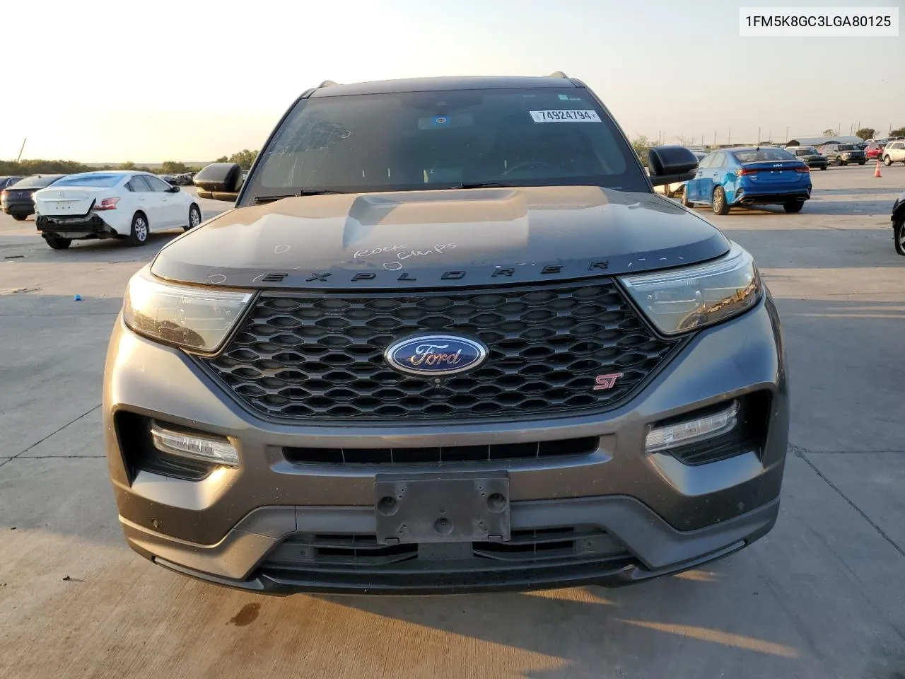 2020 Ford Explorer St VIN: 1FM5K8GC3LGA80125 Lot: 74924794