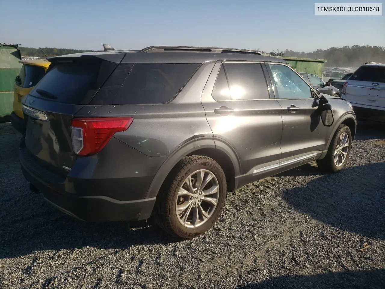 1FMSK8DH3LGB18648 2020 Ford Explorer Xlt