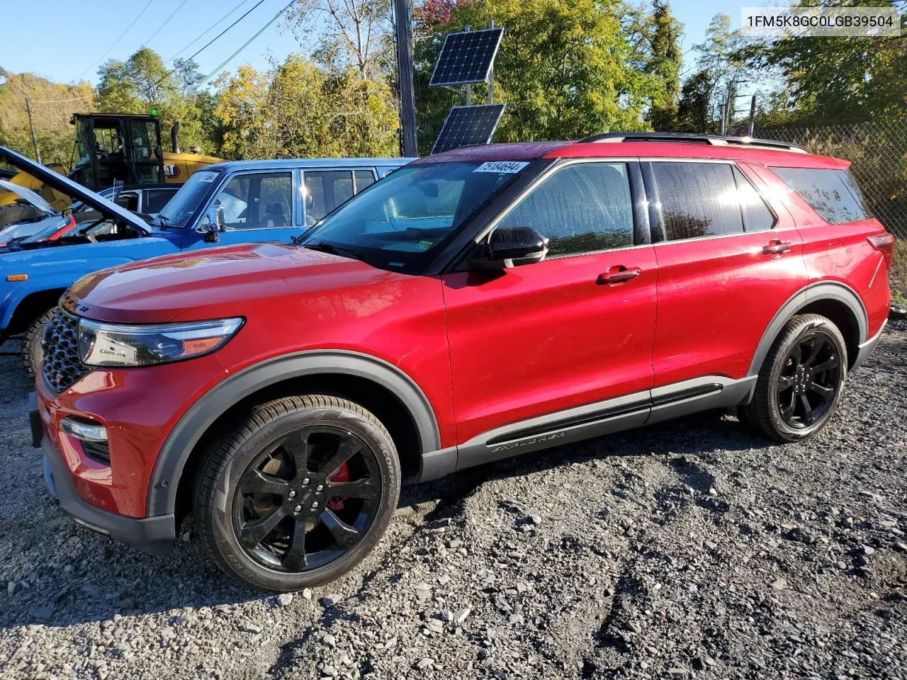 2020 Ford Explorer St VIN: 1FM5K8GC0LGB39504 Lot: 75184694