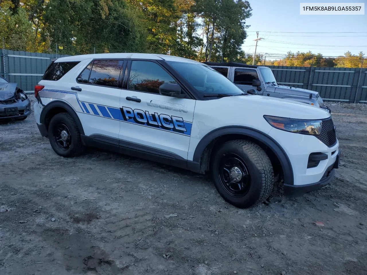 2020 Ford Explorer Police Interceptor VIN: 1FM5K8AB9LGA55357 Lot: 75203104