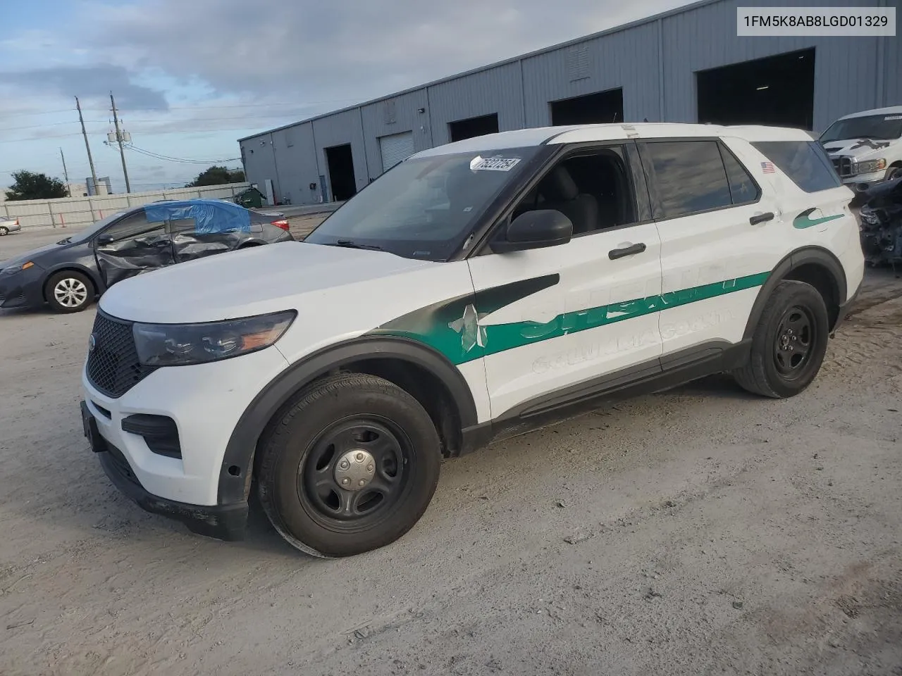 2020 Ford Explorer Police Interceptor VIN: 1FM5K8AB8LGD01329 Lot: 75227254