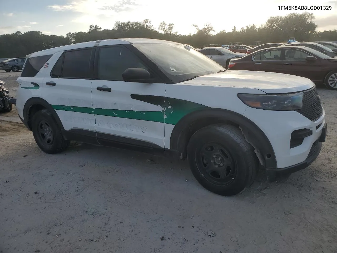 2020 Ford Explorer Police Interceptor VIN: 1FM5K8AB8LGD01329 Lot: 75227254