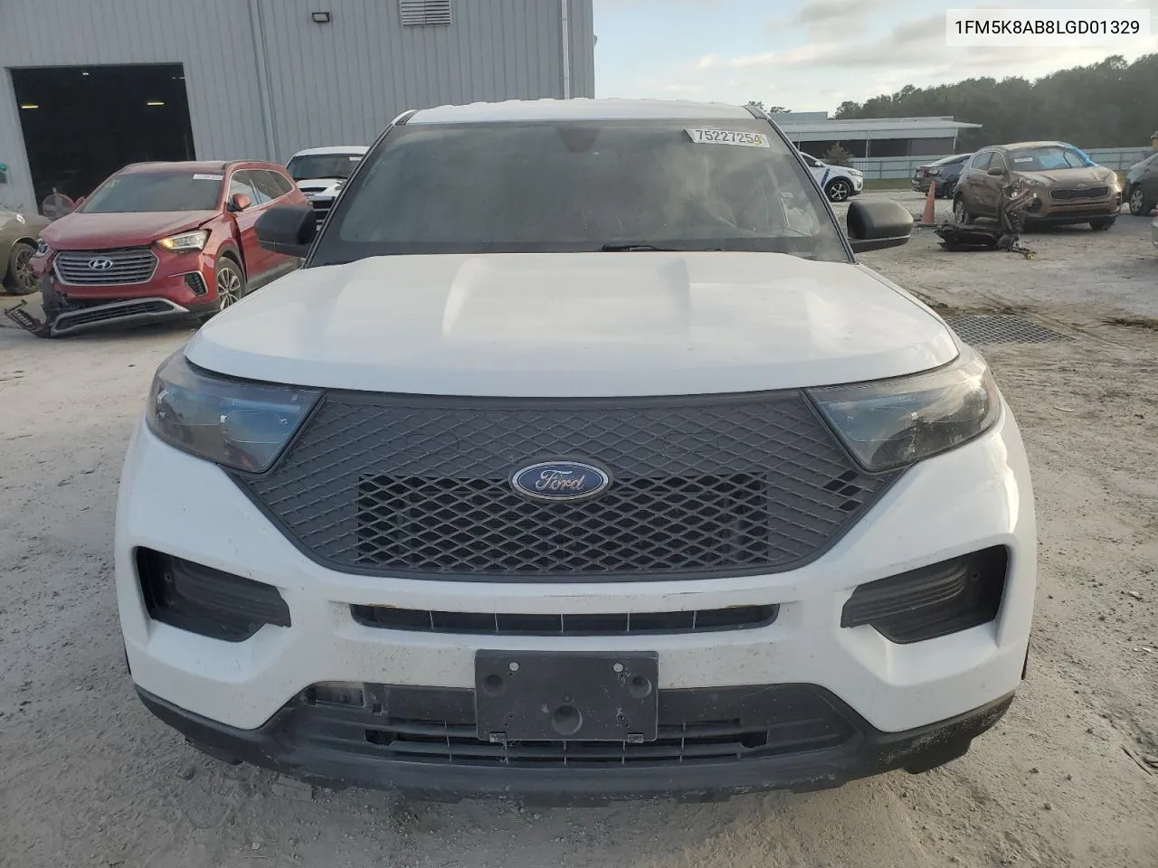 2020 Ford Explorer Police Interceptor VIN: 1FM5K8AB8LGD01329 Lot: 75227254