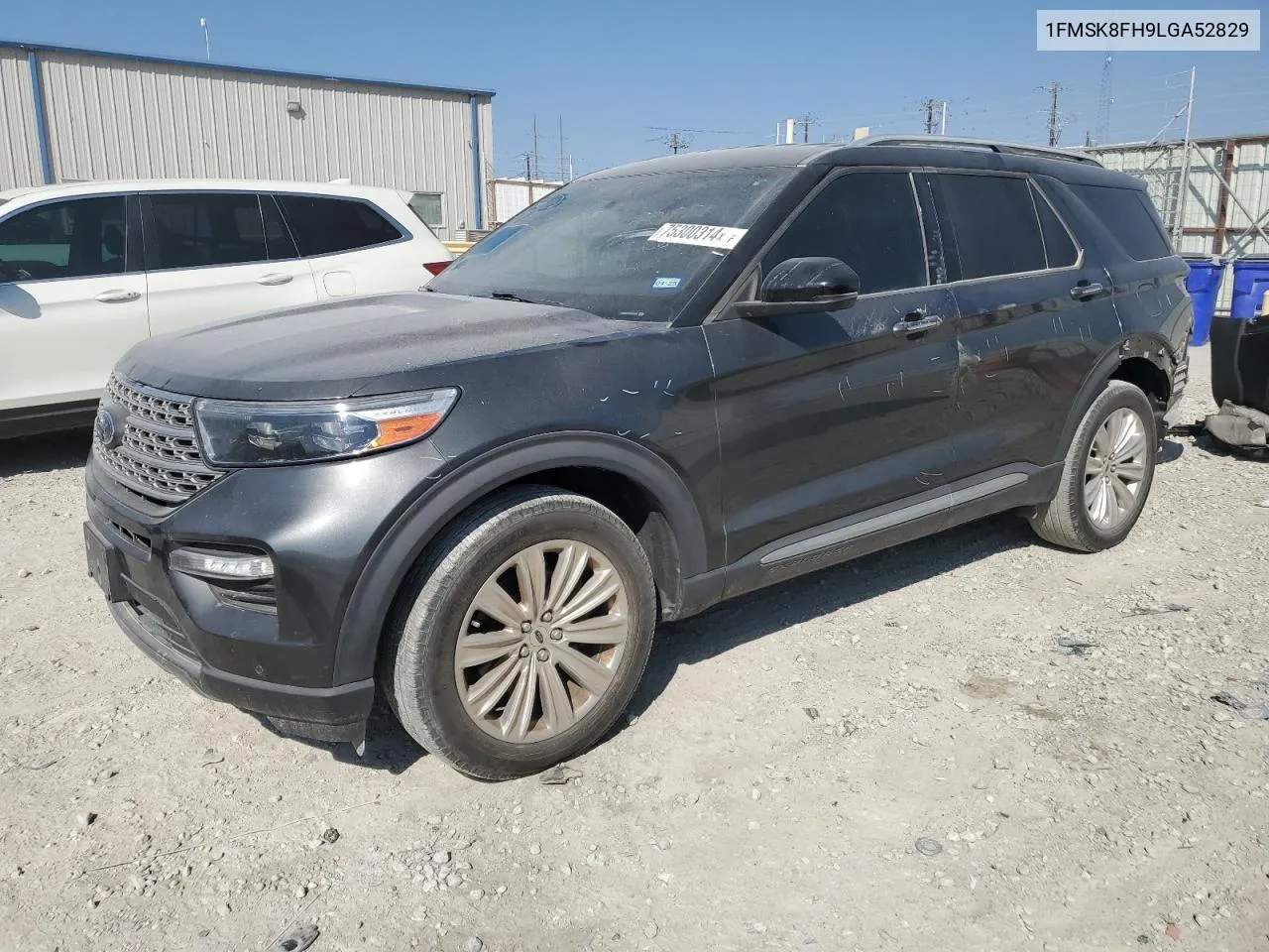 2020 Ford Explorer Limited VIN: 1FMSK8FH9LGA52829 Lot: 75300314