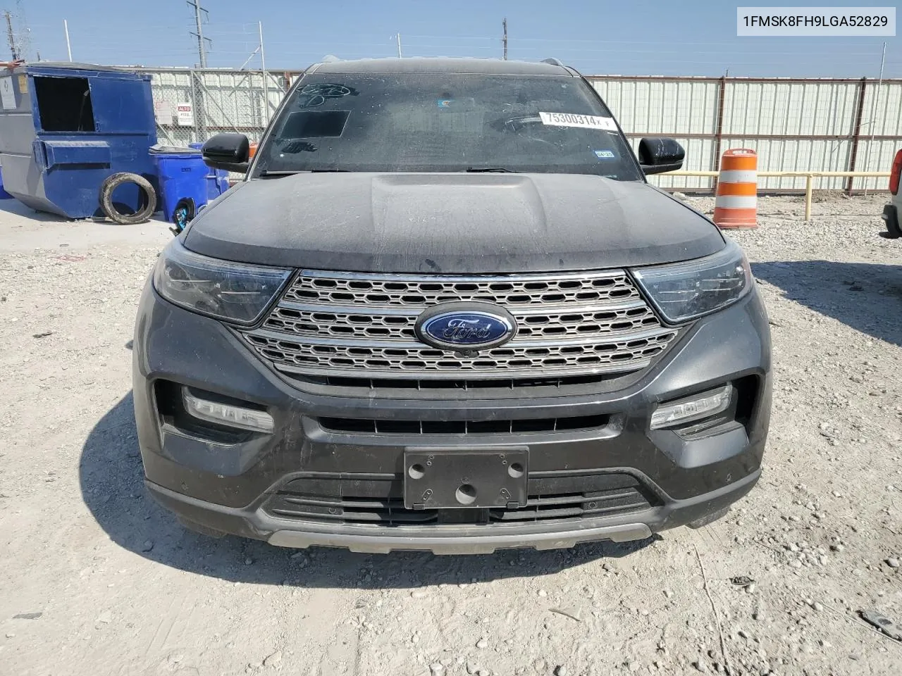 2020 Ford Explorer Limited VIN: 1FMSK8FH9LGA52829 Lot: 75300314