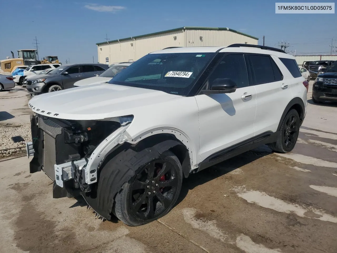 2020 Ford Explorer St VIN: 1FM5K8GC1LGD05075 Lot: 75540794