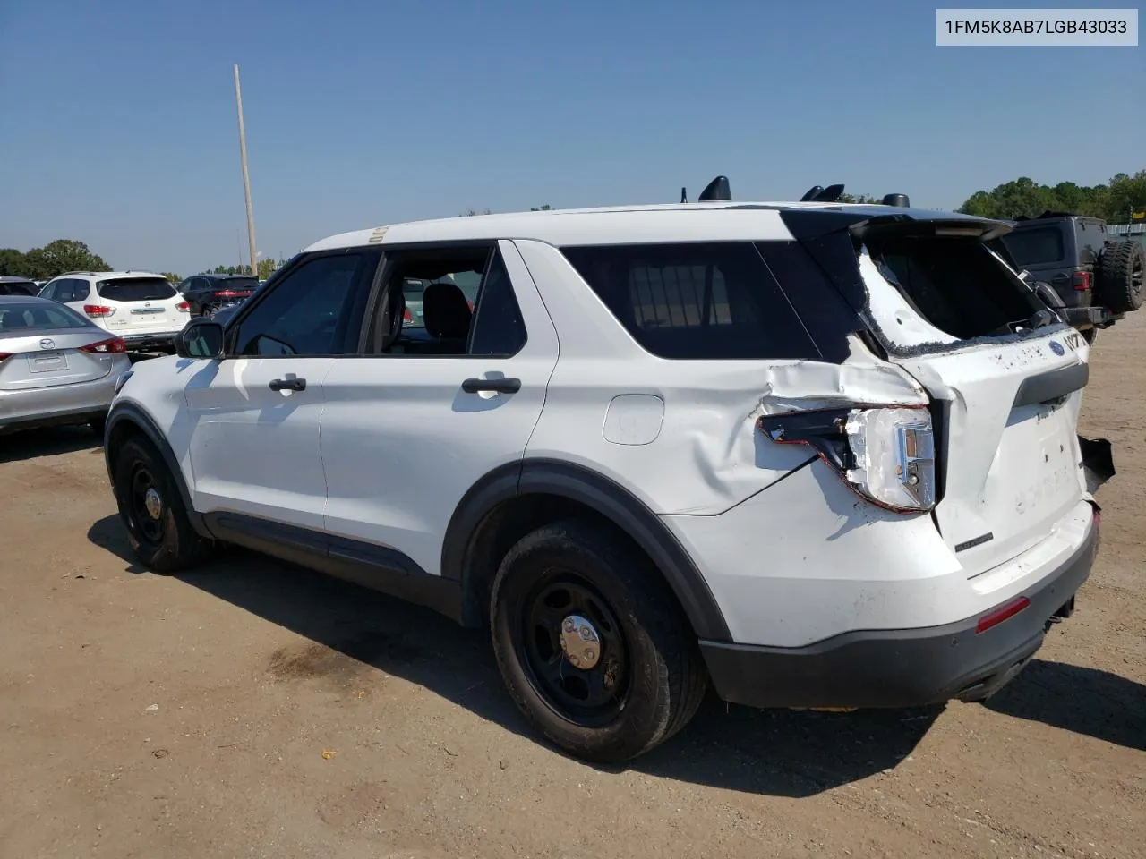 2020 Ford Explorer Police Interceptor VIN: 1FM5K8AB7LGB43033 Lot: 75790274