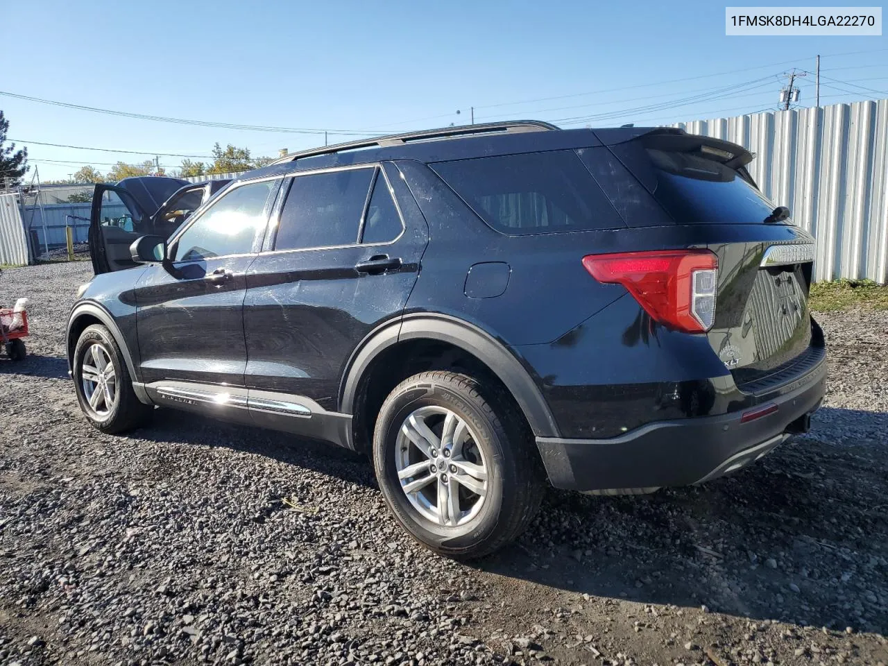 2020 Ford Explorer Xlt VIN: 1FMSK8DH4LGA22270 Lot: 75802134