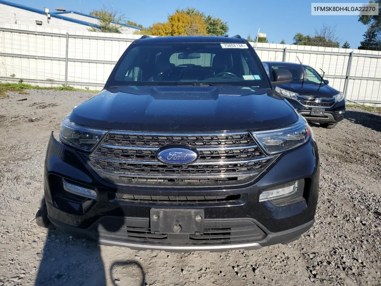 2020 Ford Explorer Xlt VIN: 1FMSK8DH4LGA22270 Lot: 75802134