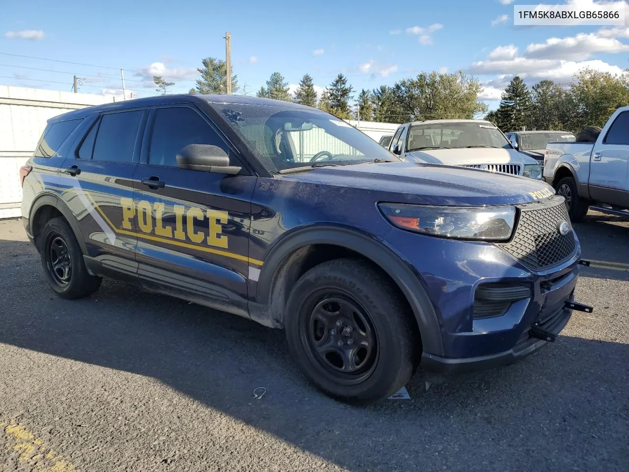 2020 Ford Explorer Police Interceptor VIN: 1FM5K8ABXLGB65866 Lot: 75952704