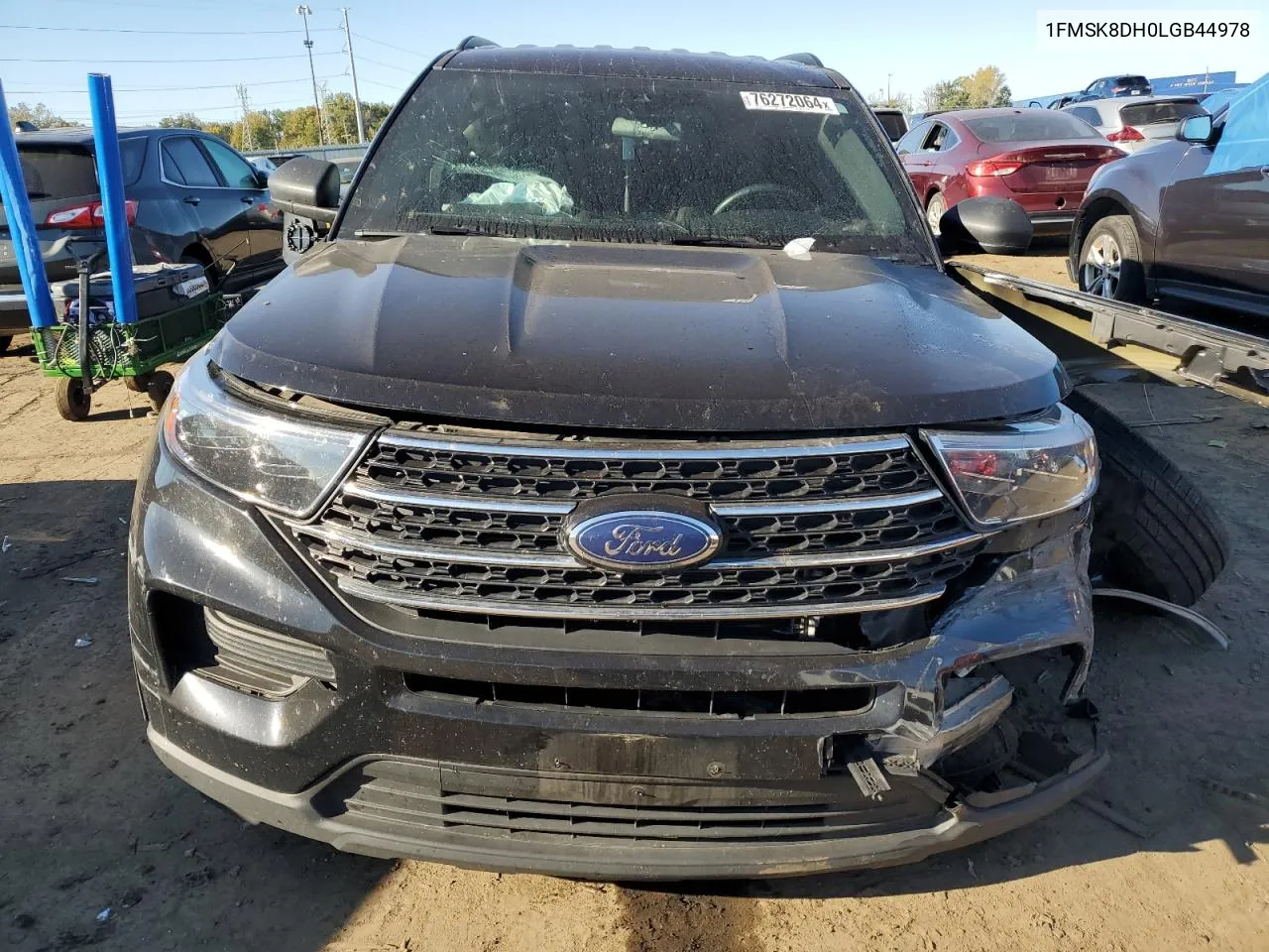 2020 Ford Explorer Xlt VIN: 1FMSK8DH0LGB44978 Lot: 76272064