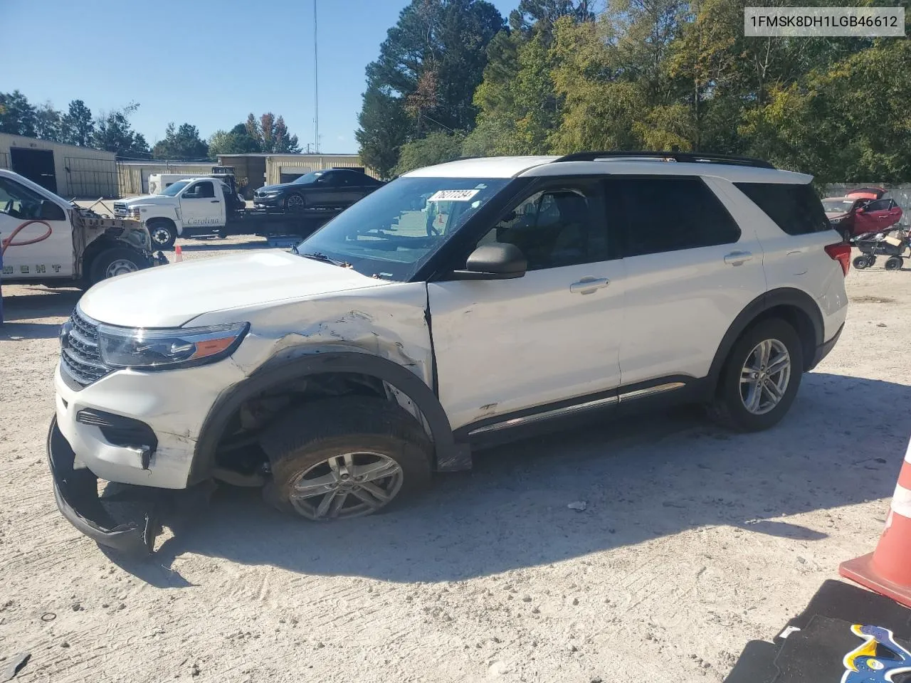 2020 Ford Explorer Xlt VIN: 1FMSK8DH1LGB46612 Lot: 76277234