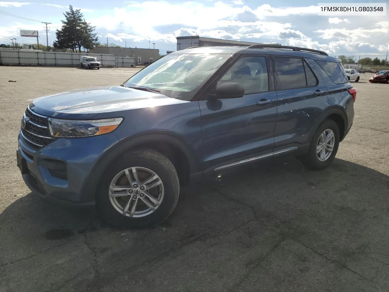 2020 Ford Explorer Xlt VIN: 1FMSK8DH1LGB03548 Lot: 76336774