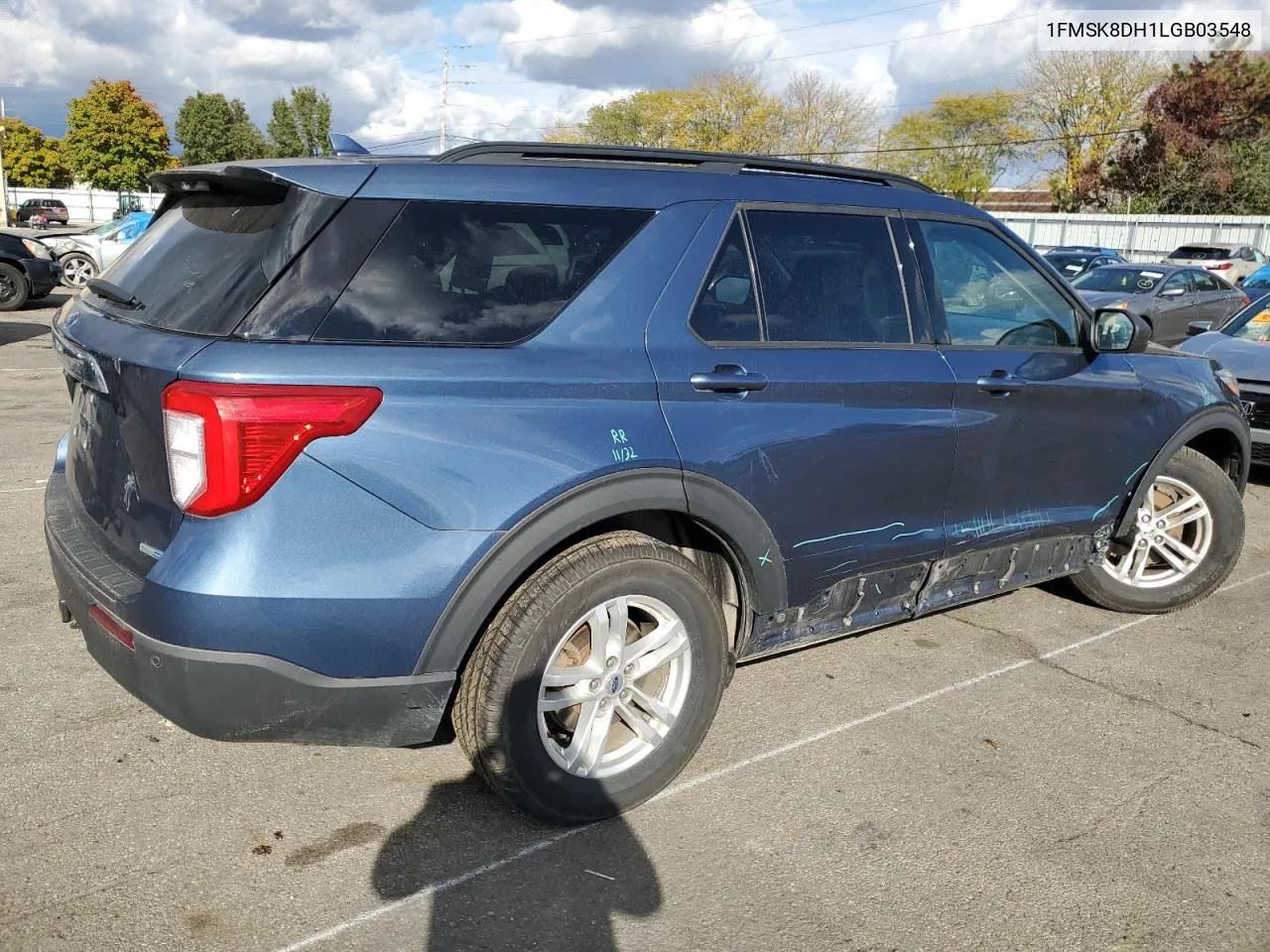 2020 Ford Explorer Xlt VIN: 1FMSK8DH1LGB03548 Lot: 76336774