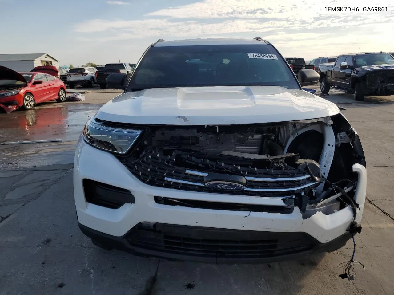 2020 Ford Explorer Xlt VIN: 1FMSK7DH6LGA69861 Lot: 76488694