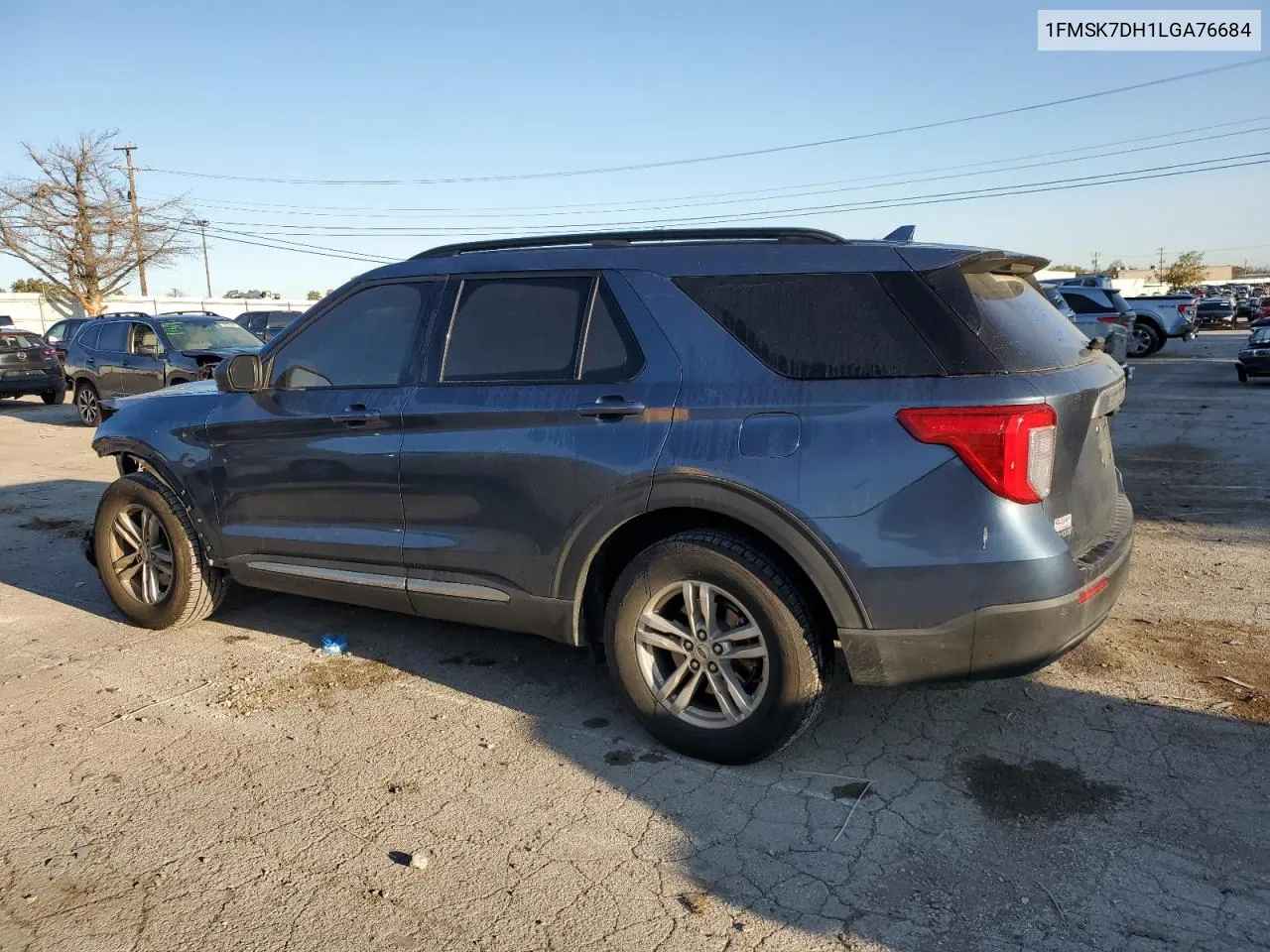 2020 Ford Explorer Xlt VIN: 1FMSK7DH1LGA76684 Lot: 76596364