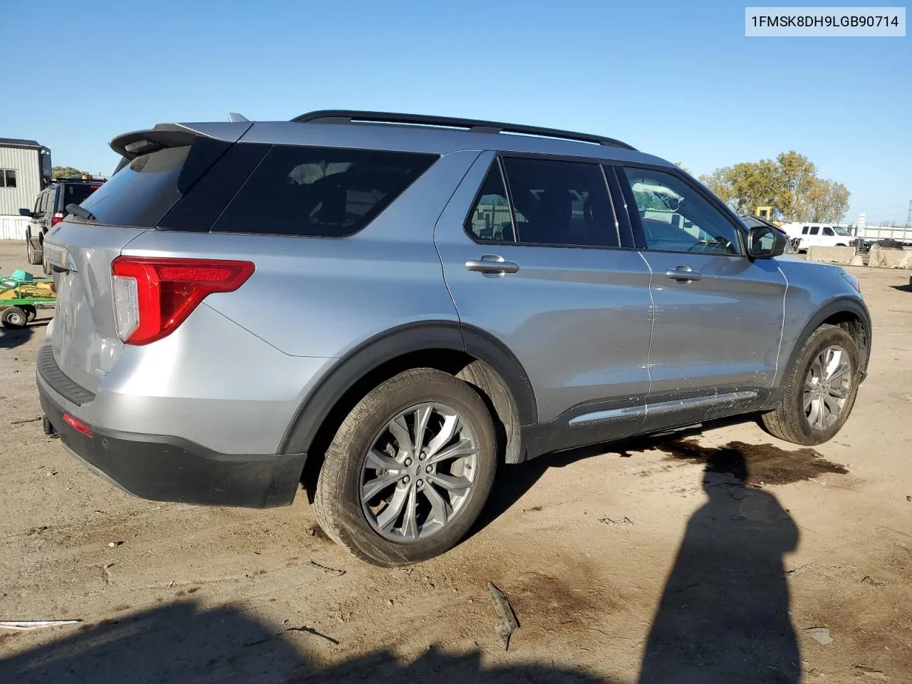 2020 Ford Explorer Xlt VIN: 1FMSK8DH9LGB90714 Lot: 76608344