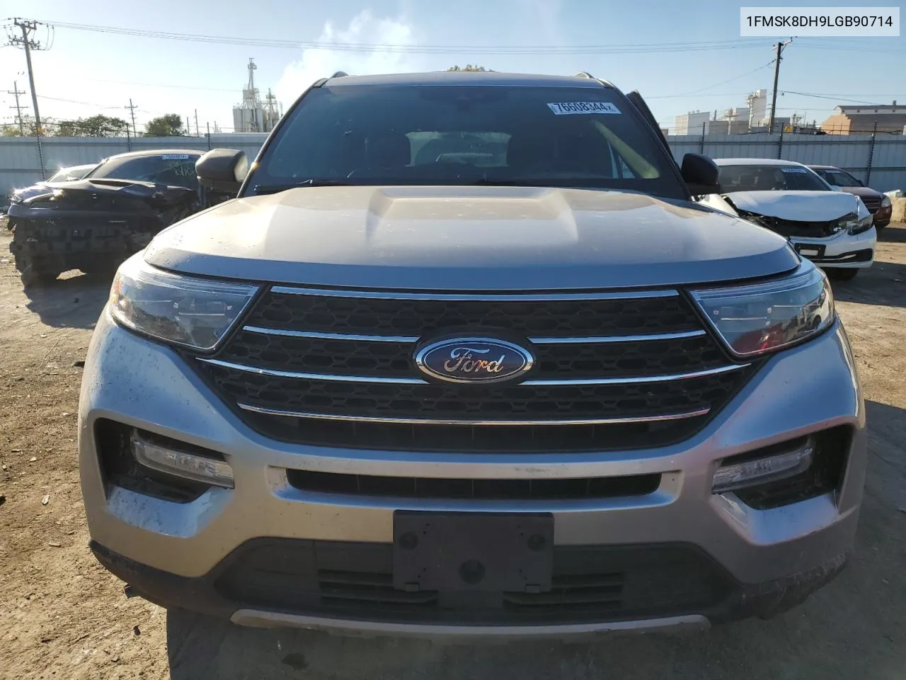 2020 Ford Explorer Xlt VIN: 1FMSK8DH9LGB90714 Lot: 76608344