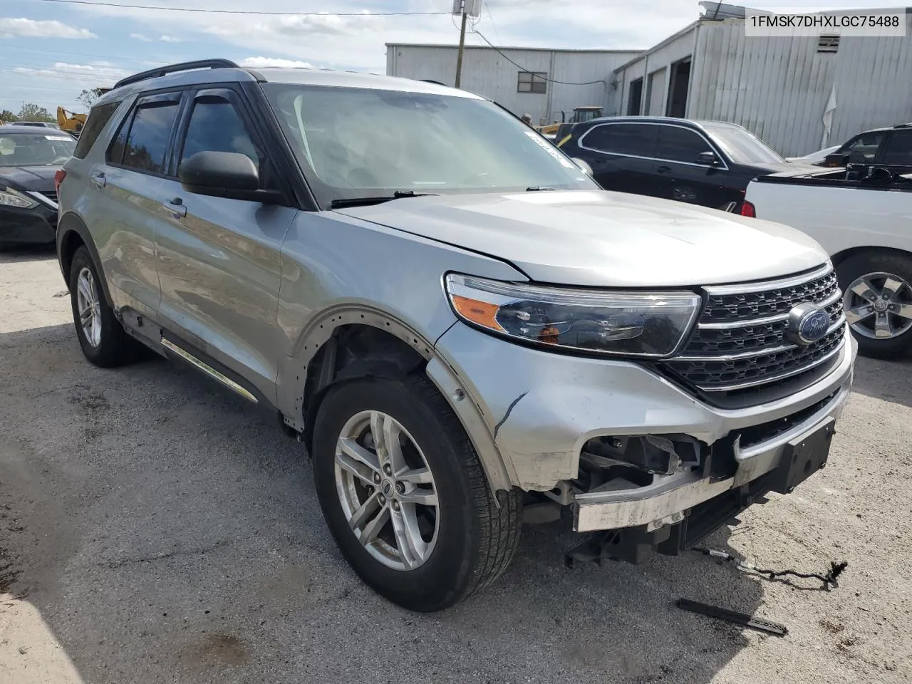 2020 Ford Explorer Xlt VIN: 1FMSK7DHXLGC75488 Lot: 76870164