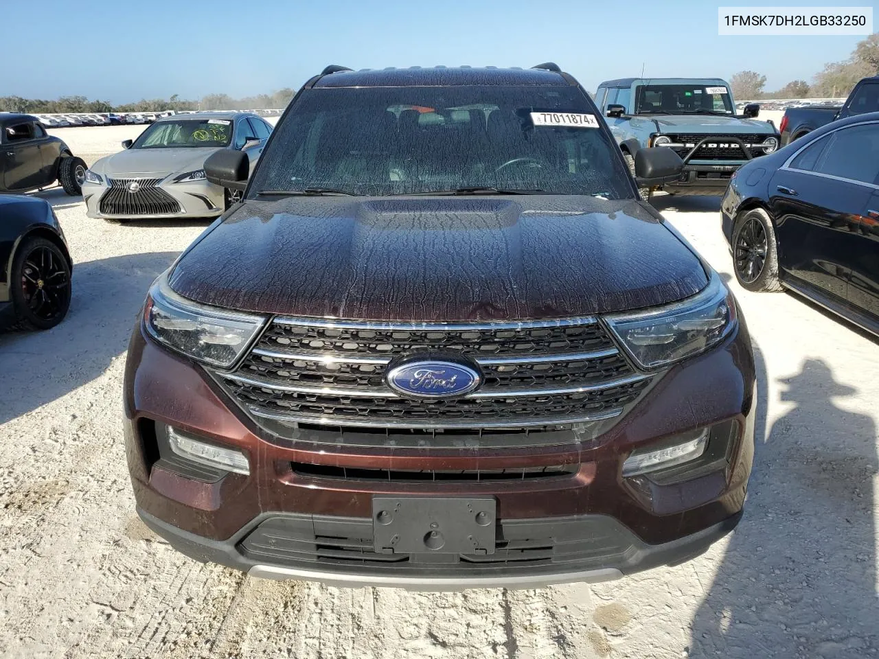 2020 Ford Explorer Xlt VIN: 1FMSK7DH2LGB33250 Lot: 77011874