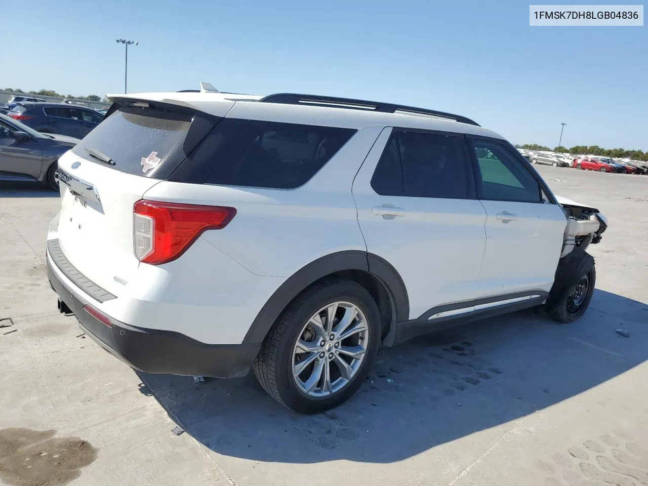 2020 Ford Explorer Xlt VIN: 1FMSK7DH8LGB04836 Lot: 77473654