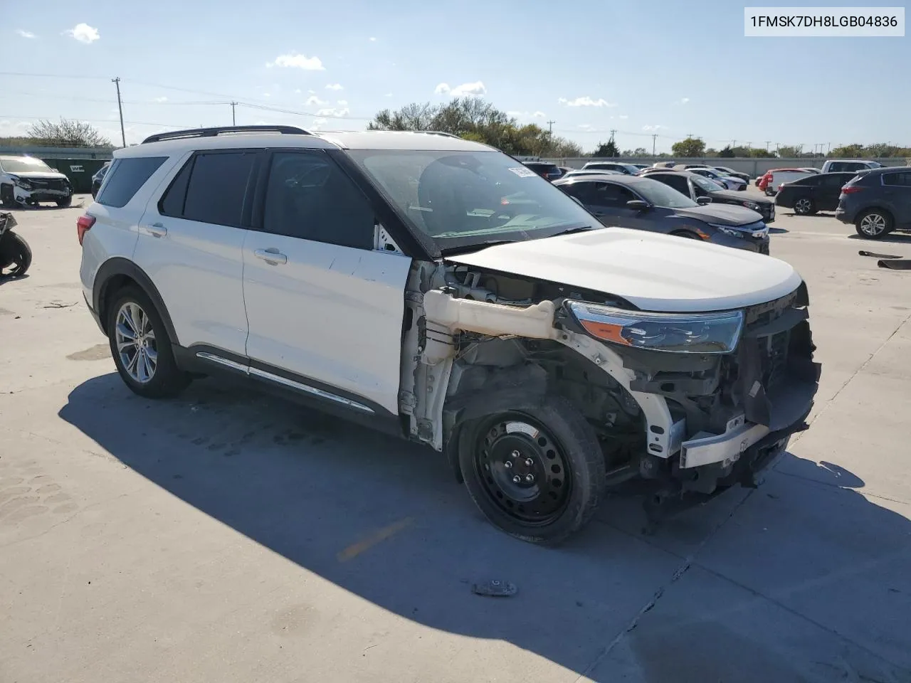 2020 Ford Explorer Xlt VIN: 1FMSK7DH8LGB04836 Lot: 77473654