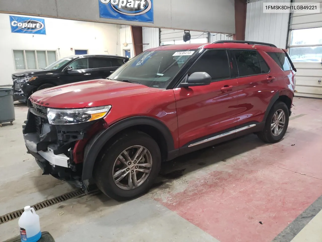 2020 Ford Explorer Xlt VIN: 1FMSK8DH1LGB49221 Lot: 77638414