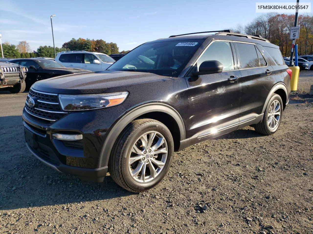 2020 Ford Explorer Xlt VIN: 1FMSK8DH4LGC95547 Lot: 77731554