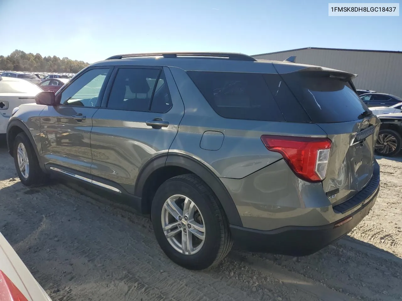 2020 Ford Explorer Xlt VIN: 1FMSK8DH8LGC18437 Lot: 77820704