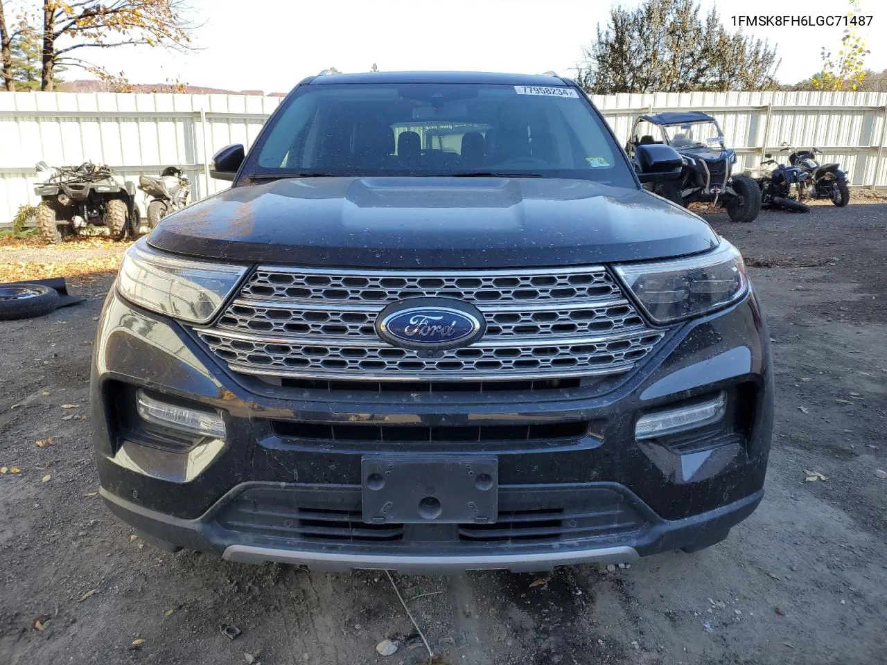 2020 Ford Explorer Limited VIN: 1FMSK8FH6LGC71487 Lot: 77958234