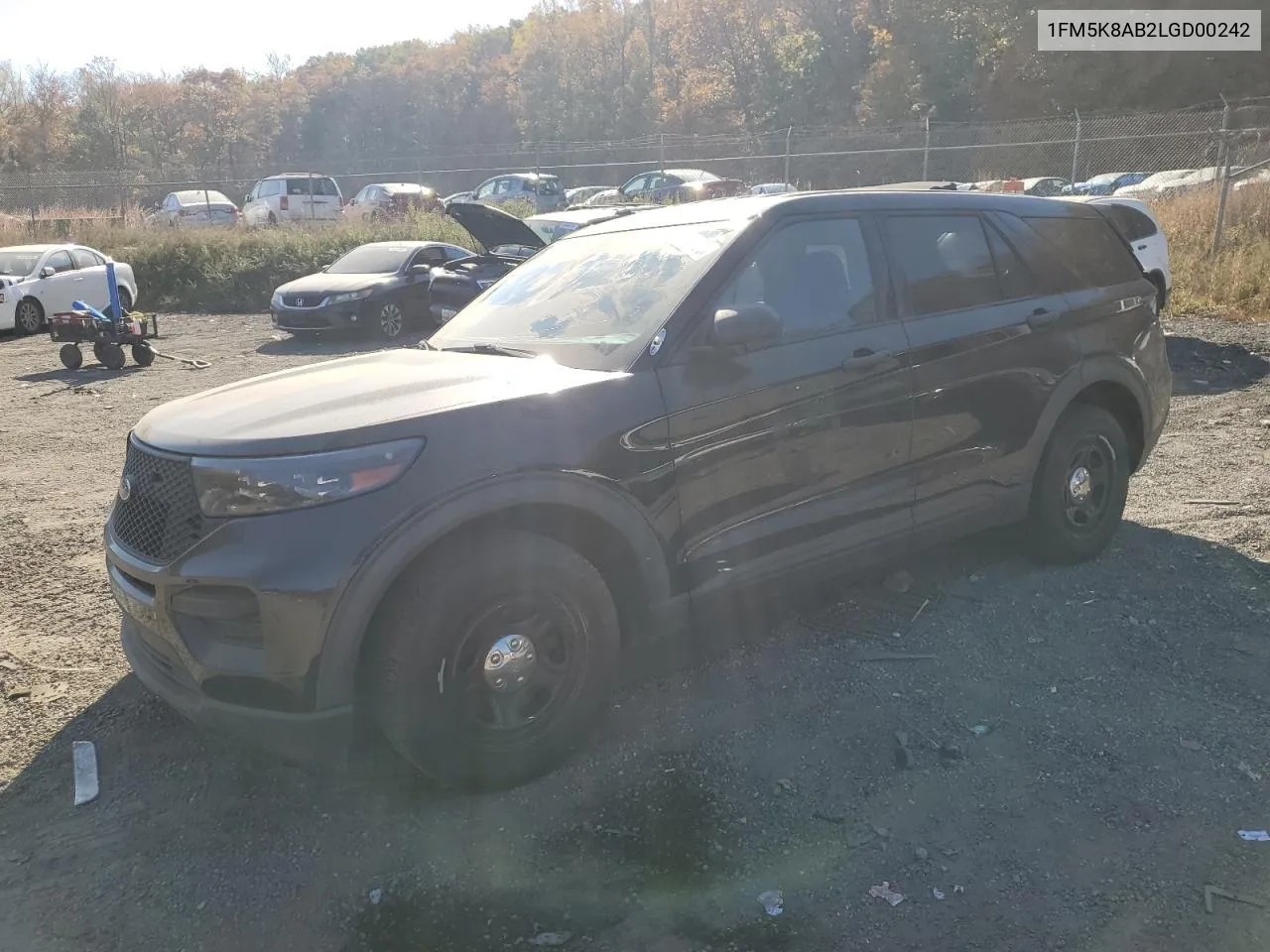 2020 Ford Explorer Police Interceptor VIN: 1FM5K8AB2LGD00242 Lot: 78374104