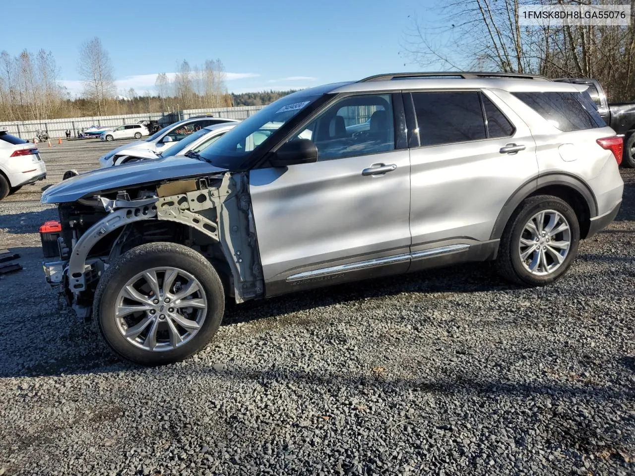 2020 Ford Explorer Xlt VIN: 1FMSK8DH8LGA55076 Lot: 79494934