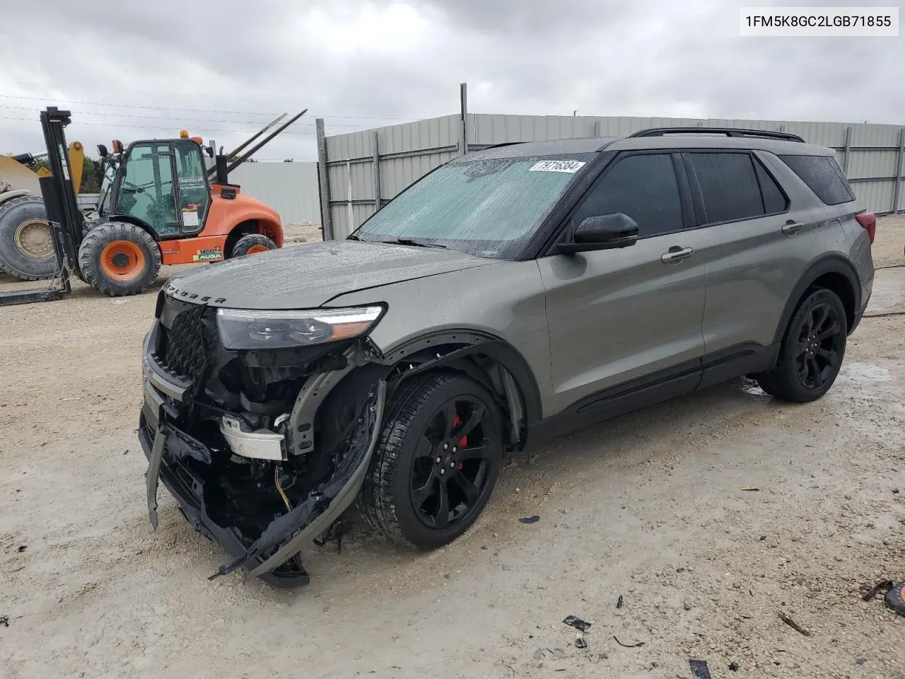 2020 Ford Explorer St VIN: 1FM5K8GC2LGB71855 Lot: 79716384