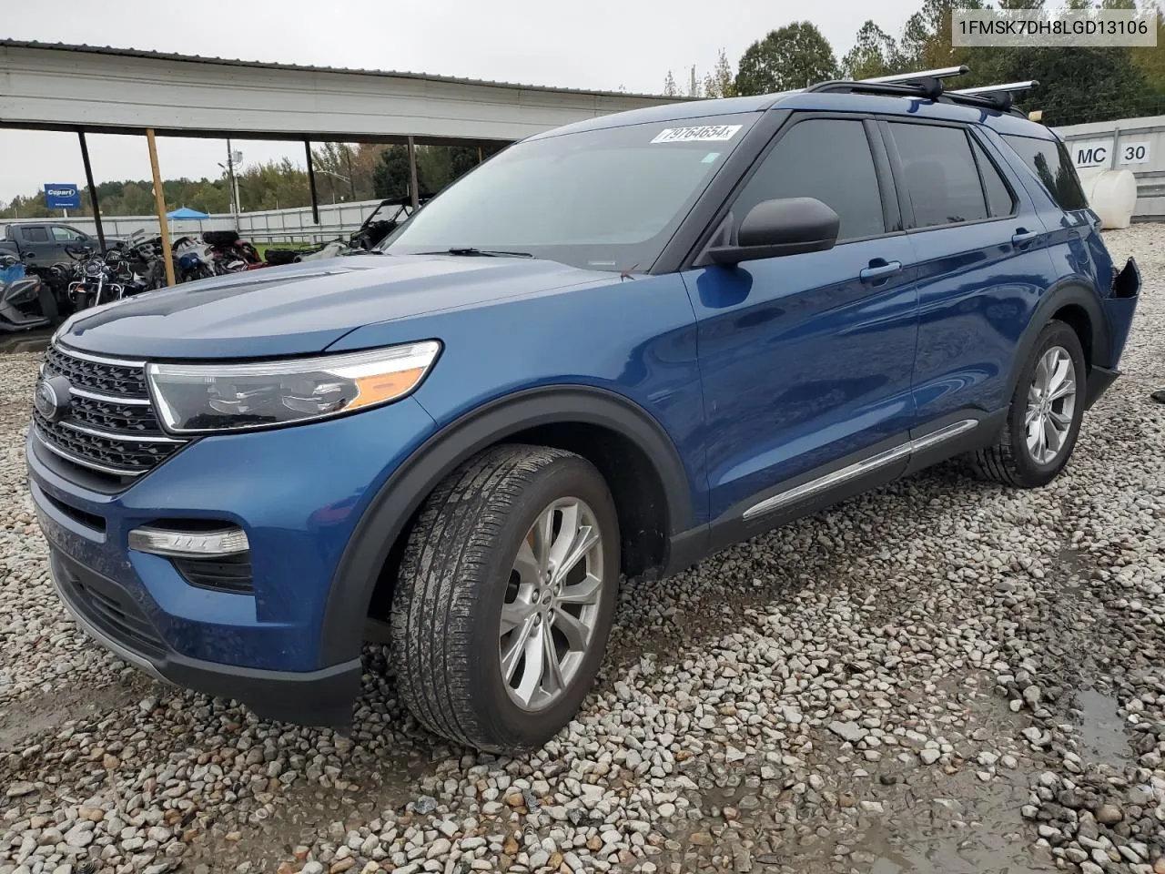 2020 Ford Explorer Xlt VIN: 1FMSK7DH8LGD13106 Lot: 79764654