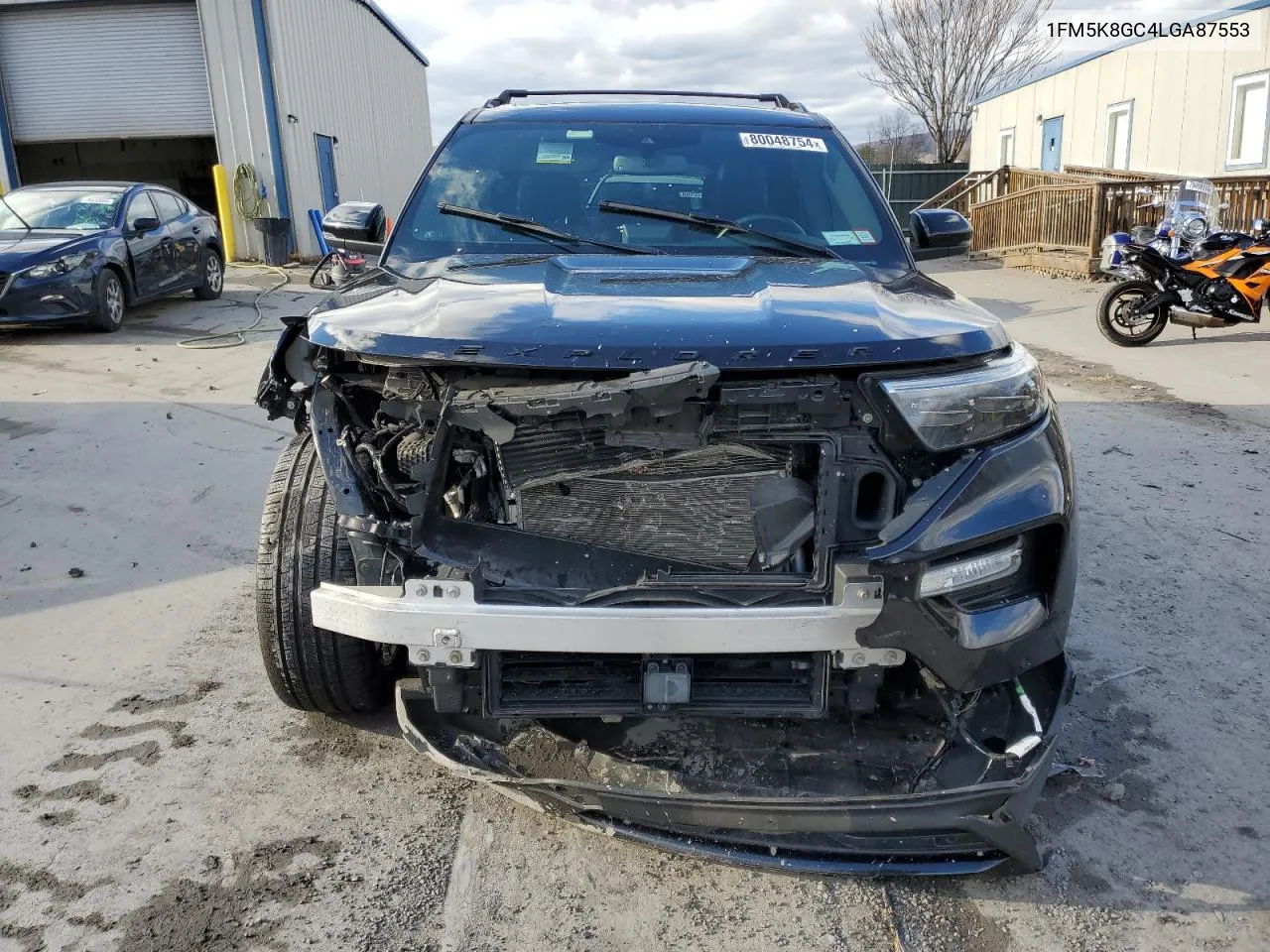 2020 Ford Explorer St VIN: 1FM5K8GC4LGA87553 Lot: 80048754