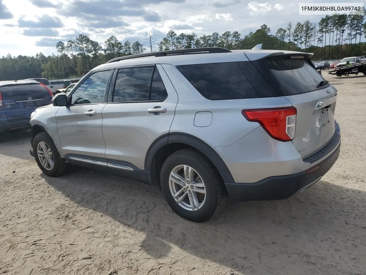 2020 Ford Explorer Xlt VIN: 1FMSK8DH8LGA99742 Lot: 80625074