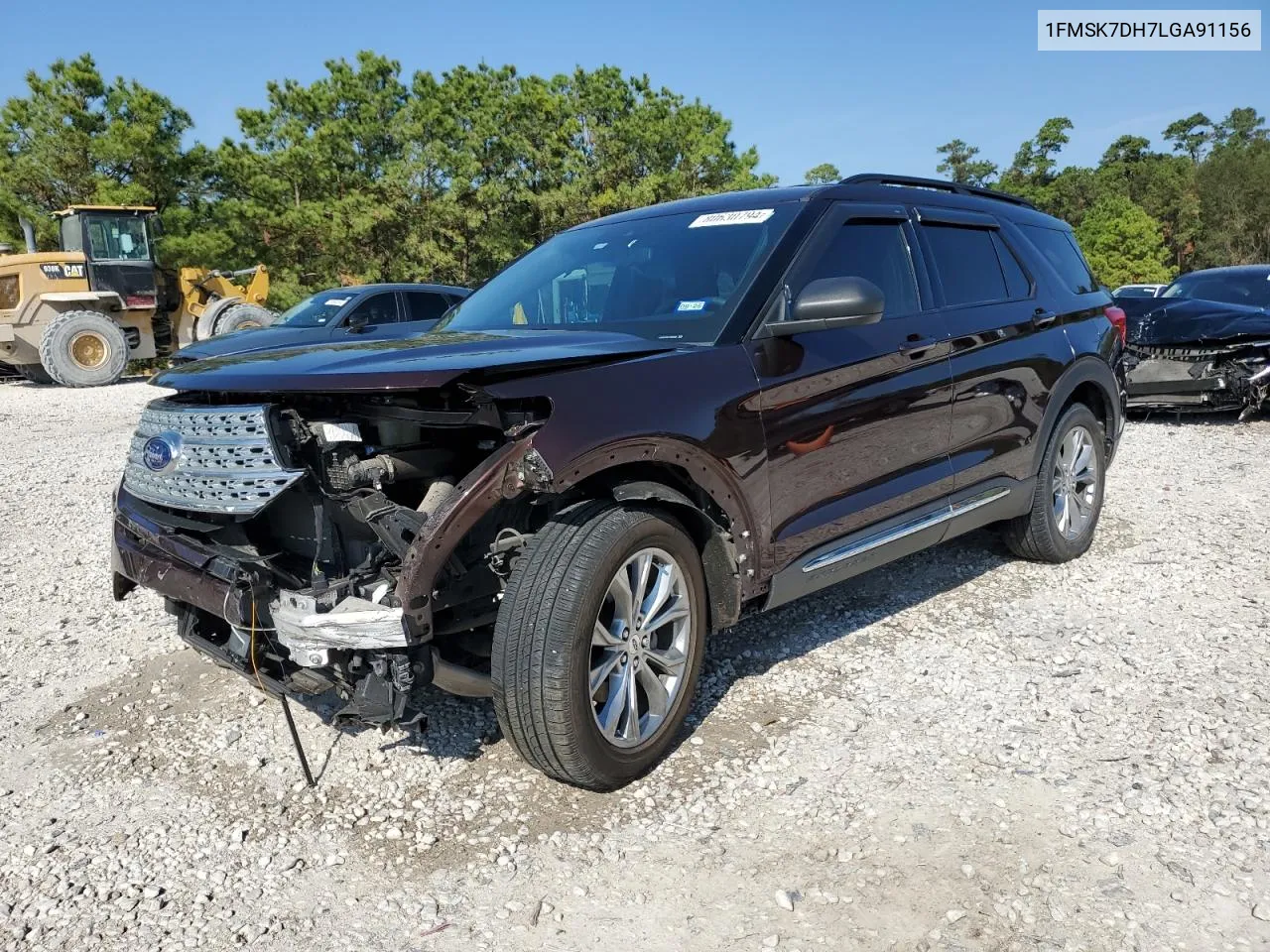 2020 Ford Explorer Xlt VIN: 1FMSK7DH7LGA91156 Lot: 80630794