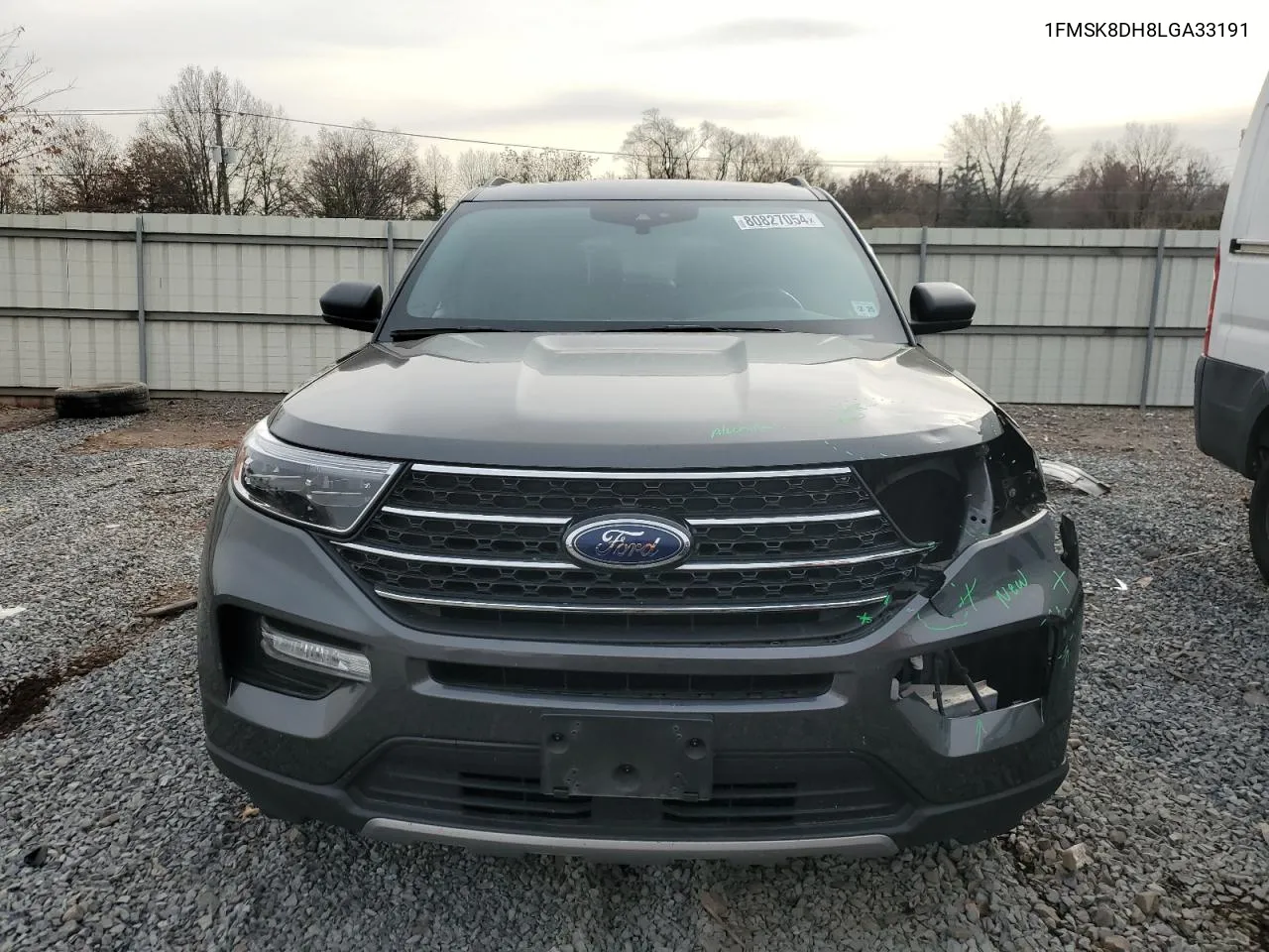 2020 Ford Explorer Xlt VIN: 1FMSK8DH8LGA33191 Lot: 80827054