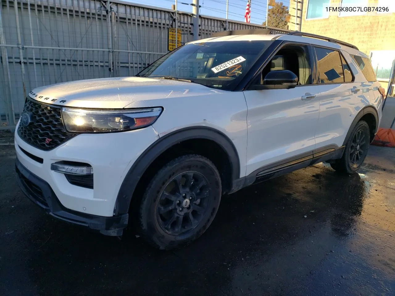 2020 Ford Explorer St VIN: 1FM5K8GC7LGB74296 Lot: 82521323