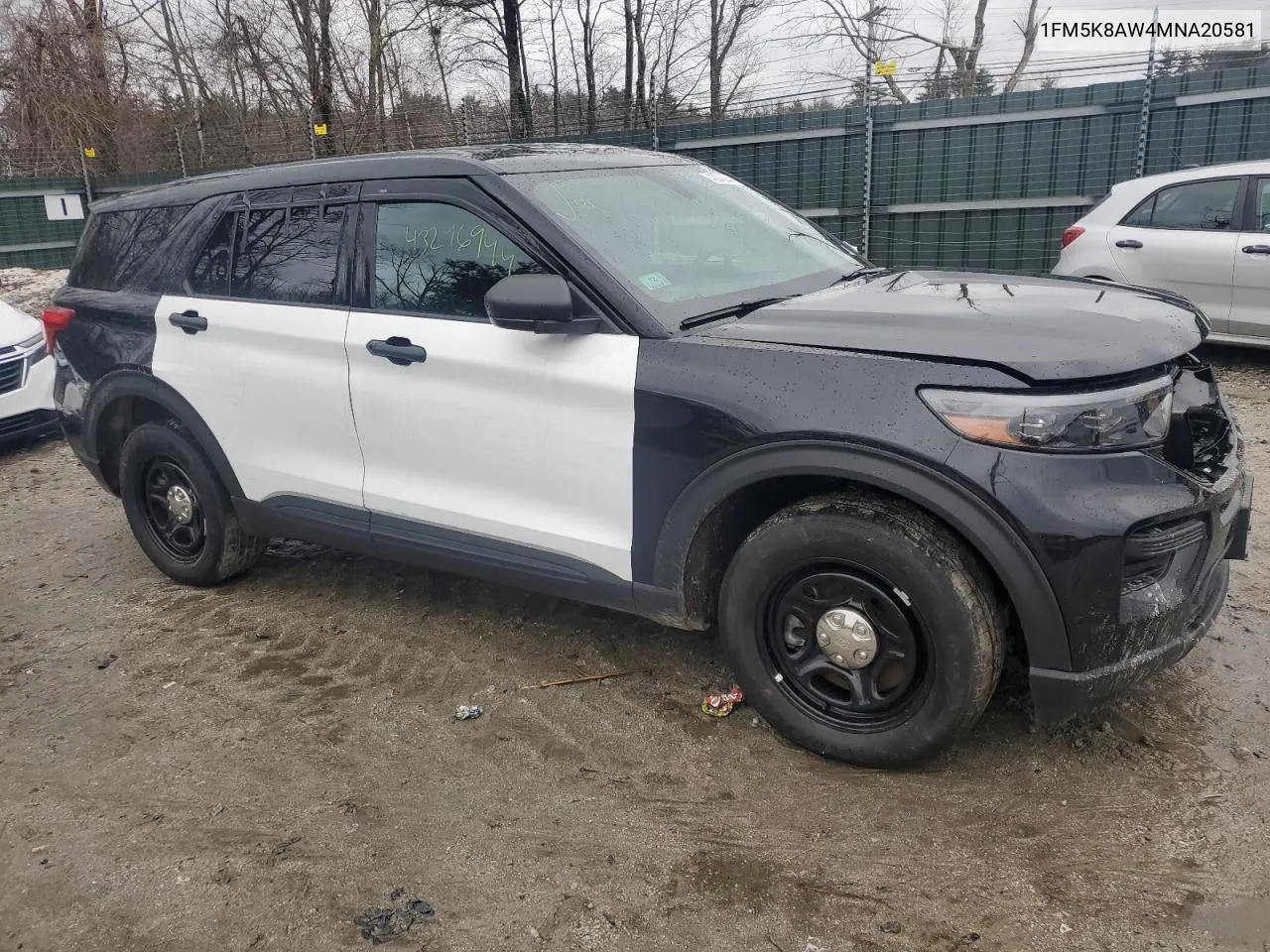 2021 Ford Explorer Police Interceptor VIN: 1FM5K8AW4MNA20581 Lot: 43246944