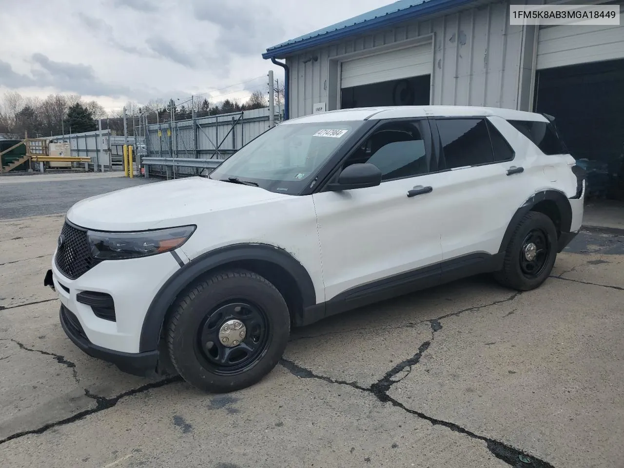 2021 Ford Explorer Police Interceptor VIN: 1FM5K8AB3MGA18449 Lot: 47147984