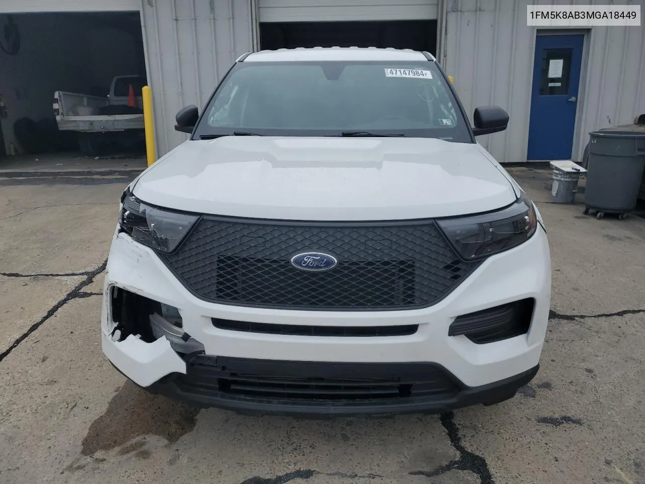 2021 Ford Explorer Police Interceptor VIN: 1FM5K8AB3MGA18449 Lot: 47147984