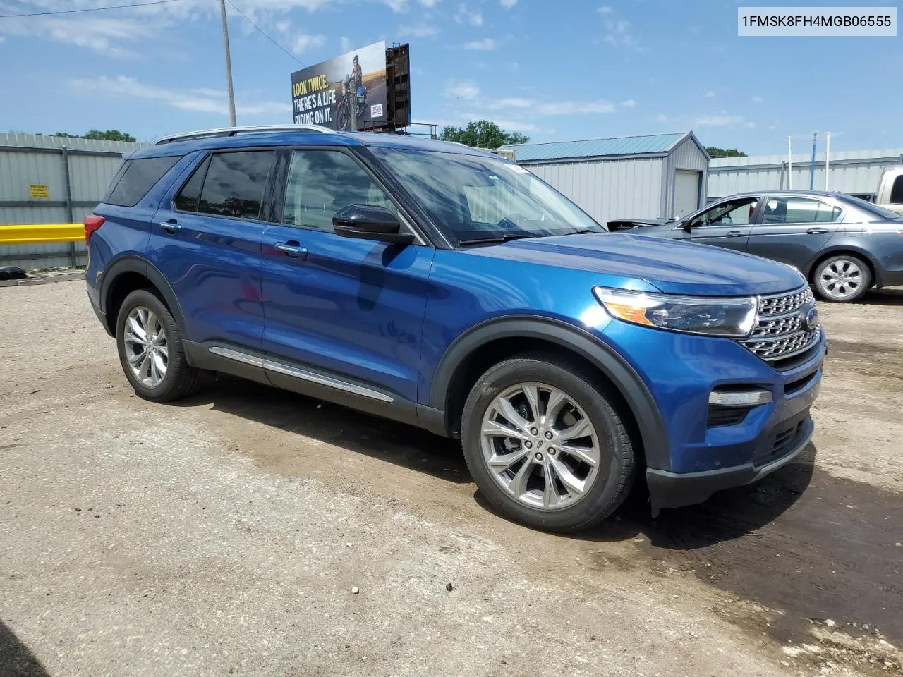 2021 Ford Explorer Limited VIN: 1FMSK8FH4MGB06555 Lot: 53239104